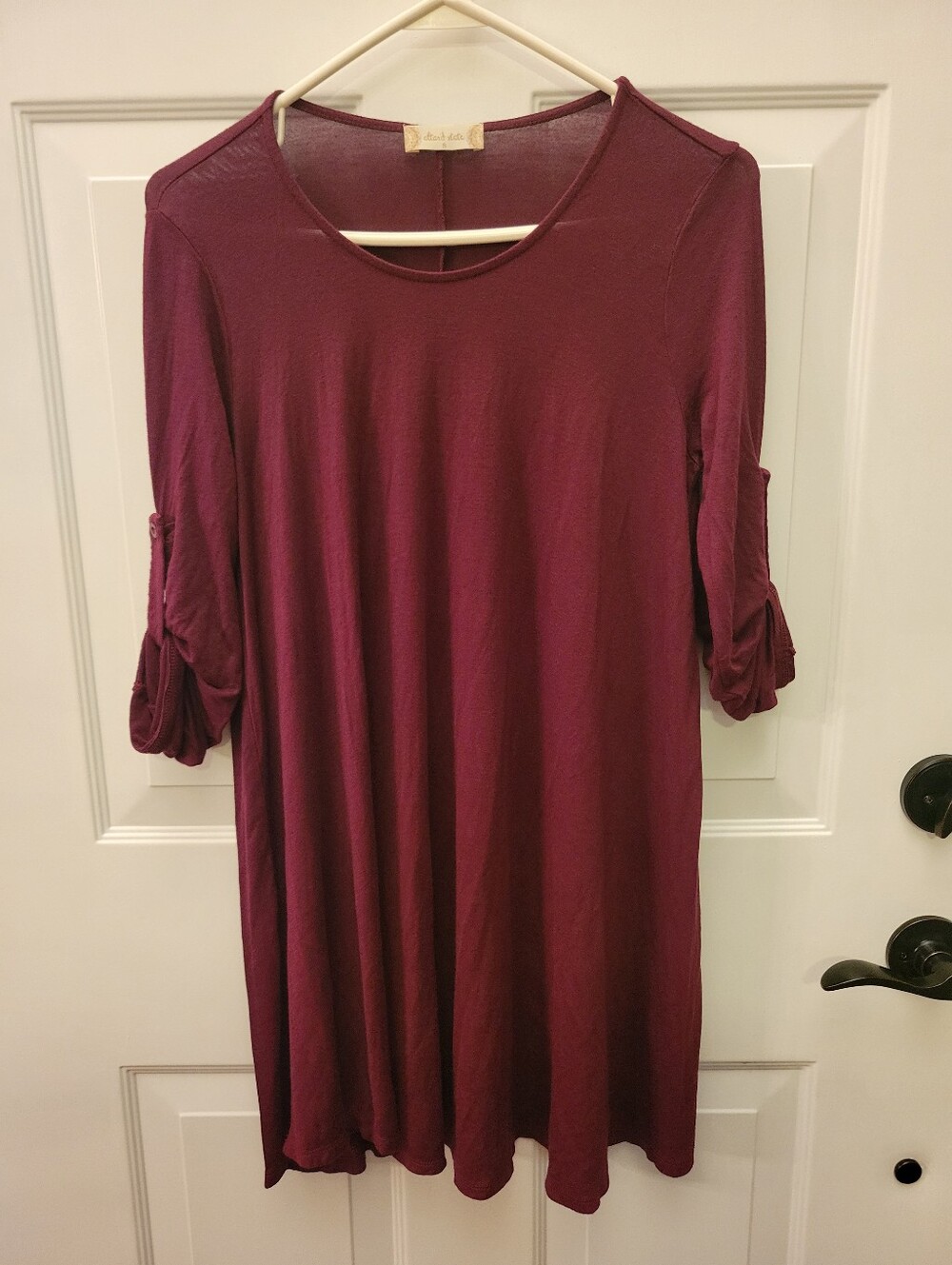 Altar'd State Burgundy Knit Swing Dress